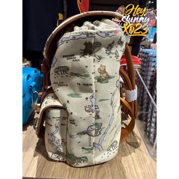 Loungefly Disney Winnie The Pooh Map Allover Print Mini Backpack main image 4